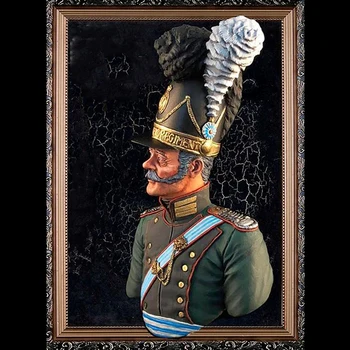  1/10 ofițer-de-la-3-regimentul om bust Rășină figura truse Model in Miniatura soldat Neasamblate Nevopsite