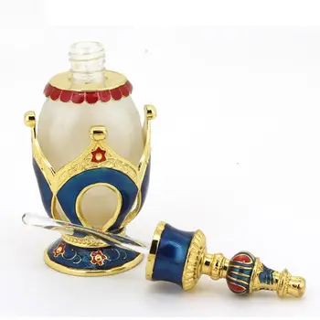  1 BUC 25ml Mini Vintage Stil Arab Sticle de Ulei Esențial Antichizat Metalice de Lux Reîncărcabile Sticle de Parfum de Decorare Cadouri