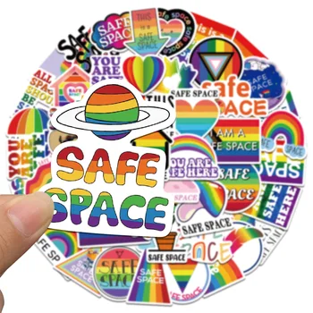  10/50PCS LGBTQ Semn Spațiu Sigur Egalitatea Autocolante DIY Depozitare Laptop Skateboard Telefon Sticlă de Apă Autocolant Clasic Jucarii Copii