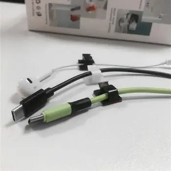  10BUC Cablu Clip gratuit pumn de rețea, Cablul de sârmă de Management Organizator Clema Adezive cablu cu clema de fixare Cabluri Accesorii