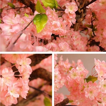  10buc Mătase Floare de Cires Flori Artificiale Roz, Alb, Cires Home Decor de Flori de Primăvară de Nunta Accesorii Cherry Blossom