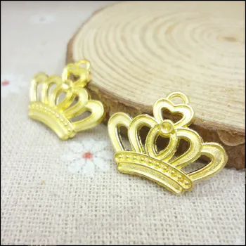  110 buc Farmece coroana Imperială Pandantiv placat cu Aur de Aliaj de Zinc se Potrivesc Brățară Colier DIY Bijuterii din Metal Concluziile