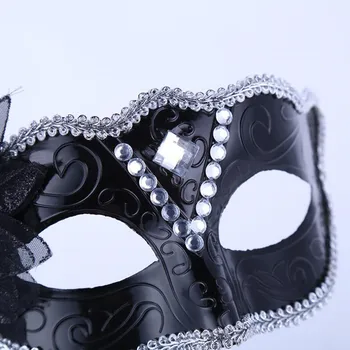  20 Buc Farmec Pene de Flori Portabile Masca Venetiana Printesa Mascaradă Măști pe Un Stick Femei Fete Petrecere de Craciun Decor