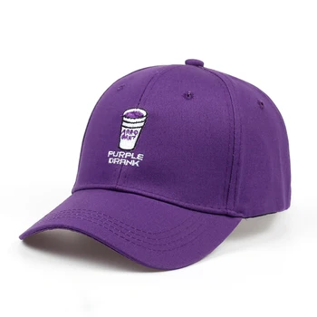  2018 brand nou adult reglabil șapcă de baseball pentru bărbați și femei de moda hip-hop capac scrisoare VIOLET BĂUT broderie pălărie neagră