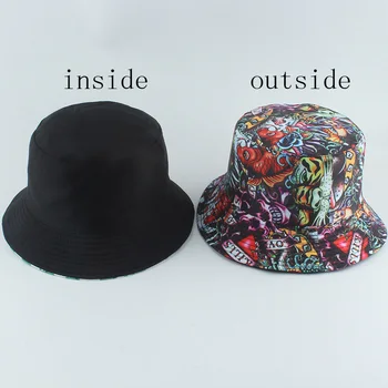  2021 Harajuku Pescar Pălărie Reversibile Găleată Pălării Pentru Bărbați, Moda Pentru Femei Bob Chapeau Strada Hip Hop Găleată Cu Capac