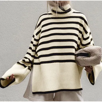  2022 toamna și iarna noi femei pulover vrac pulover casual femei tendință de moda tricotate cald fund
