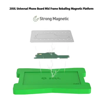  2UUL Telefon Universal Bord Mid Frame BGA Reballing Magnetic de Fixare Pentru Telefon Mobil Placa de baza Stratul de Mijloc Tin de Plantare de Masă
