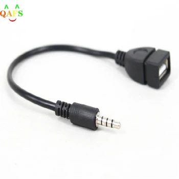  3.5 mm de sex Masculin AUX Audio Mufa Jack USB 2.0 de sex Feminin Converter 20cm Cablu Cablu Pentru Masina MP3