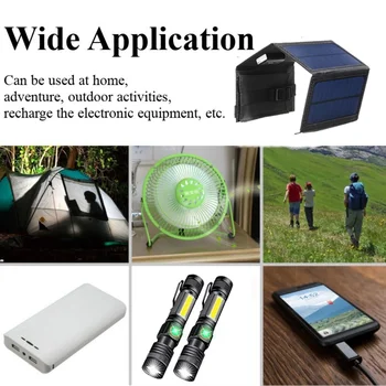  30W-5W Pliabil USB Panou Solar cu Celule de Călătorie în aer liber Camping Drumetii Portabil Putere Banca Solare Încărcător de Baterie pentru Telefon Mobil