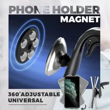  360°Reglabil Magnetice Auto Universal cu Suport pentru Telefon de Aerisire Muntele Stea în Mașină GPS mobil Telefon Mobil Titularul Blacket Dropship