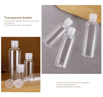  5/10/30/50/60/100ml Flacon de unică folosință, Sticle de Plastic Goale Mini Machiaj Container Cosmetice Lotiune de Sticla Travel Kit Dozator