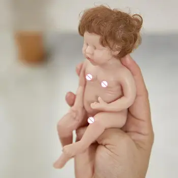  6 Inch Mini Păpuși Reborn Terminat Renaștere Copil Jucărie Realist Kit Renăscut Prematură Realiste Păpuși Pentru Sugari Deget Plin De Siliciu Papusa