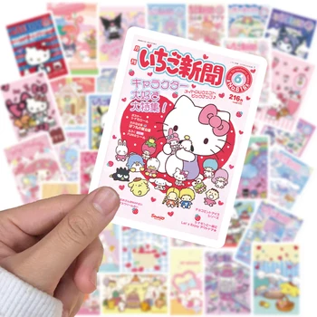  65pcs Sanrio Card Autocolante Kuromi Cinnamoroll Melodia Mea Pompom Purin Decor Impermeabil DIY Autocolante Drăguț Anime Autocolante