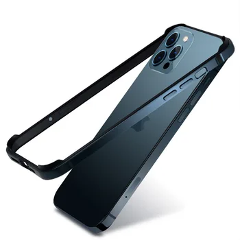  Aluminiu Metal Bara de protecție Caz pentru IPhone 13 12 11 Pro Max XR X XS 7 8 14 Plus Silicon Telefonul Capac de Protecție Cadru Accesorii