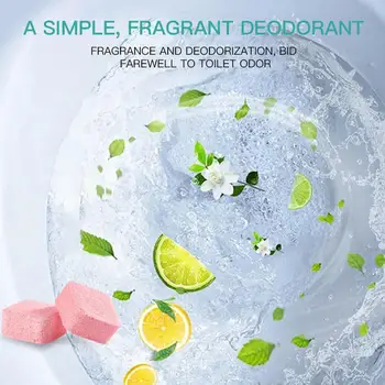  Automat detergentul pentru Toaletă Comprimat Efervescent pentru Wc Rapid de Demontare Pata de Urina Deodorant Galben Murdărie Toaletă Curățenie F7O5