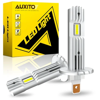  AUXITO Canbus 2X H1 LED-uri Bec Far fără ventilator de Eroare Gratuit Super-Luminos pentru Audi a3 a4 a6 b7 Ford Fiesta Focus BMW E90 E34 E36