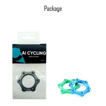  Biciclete Biciclete Pinioane Filet Hub-uri Disk Disc de Frână Rotor Adaptor Flanșă 44/48mm Aluminiu Aliaj Accesorii pentru Biciclete