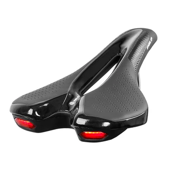  Biciclete Șa Biciclete Șa Moale cu USB de Încărcare de Avertizare Stop Respirabil Pernei Scaunului pentru Biciclete de Munte Biciclete Rutier