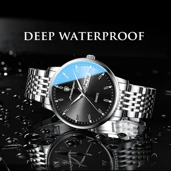  Bărbați Ceas 2022 Inoxidabil Pata de Afaceri Cuarț Bărbați Ceas de mână rezistent la apă Luminos Data Brand de Top de Lux ceasuri relogio masculino