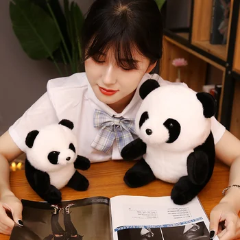 Ca Animale Sălbatice Reale Jucării De Pluș Drăguț Rotund Realiste Panda Păpuși De Pluș Cadouri Pentru Copii Fete Băiat