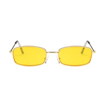  Cadru mic Nuante Galben ochelari de Soare Patrati Femeie/bărbat Oval de Brand Designer de Moda Vintage Roz Ochelari de Soare de sex Feminin Oculos De Sol