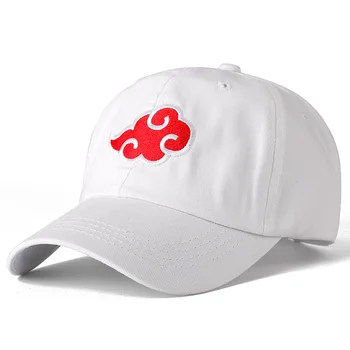  Capac De Bumbac Japoneză Akatsuki Logo-Ul Anime Tata Pălărie Uchiha Familie Logo Brodat Sepci De Baseball Negru Snapback Hat