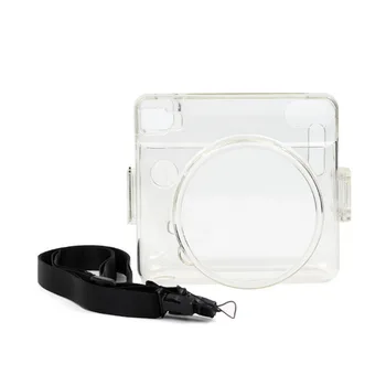  Caz de cristal PVC Transparent Curea de Umăr, Sac Protector de Film Instant Camera de Acoperire Coajă pentru Fuji NSTAX PĂTRAT SQ6