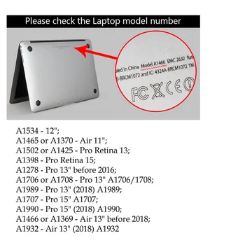  Cazul Laptop pentru Macbook Air Pro 12 13 14 Inch 2020 M1 A2337 A2338 Acoperi 2022 M2 A2681 A2686 Pictura in Acuarela Linie Colorat