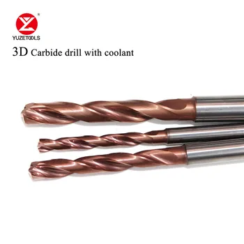  CNC 3D Dia.3.4-20mm Solid Carbide Drill DIN6535HA de Acoperire Cu lichid de Răcire Burghiu mare Varietate De Materiale Aliaj de Oțel Inoxidabil