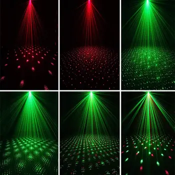  Control de la distanță Lumina Disco Mini Gypsophila Etapă Sunet Activat Laser Proiector Strobe Efect de Decorare Pentru Casa KTV DJ Petrecere
