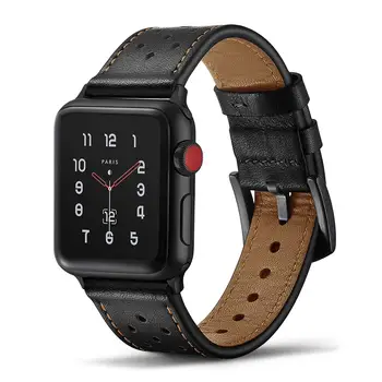  Curea din piele pentru Apple watch band 42mm 38mm Primul strat de Piele watchband bratara curea iWatch serie 3 4 5 6 se banda 40mm 44mm