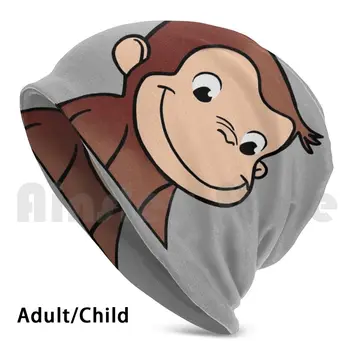  Curious George Căciuli Pulover Capac Confortabil Drăguț Maro Maimuta Curiosul George Bej Pbs Copii Copii, Fete Daisy