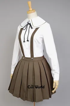  Danganronpa Fujisaki Chihiro Școală Strat Uniform Cămașă Rochie Costum Cosplay Anime Costume