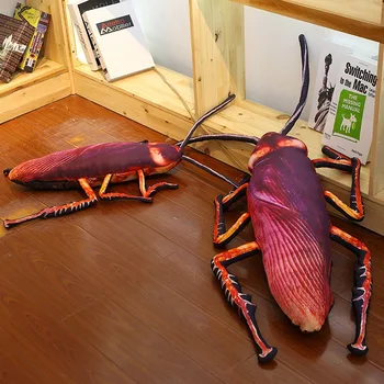  De mari dimensiuni 110cm Simulare gândac umplute jucărie de pluș modelul papusa insecte Țineți perna Glumă jucărie acasă decorare pentru copii cadouri