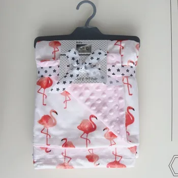  De Înaltă Calitate, Copil Pătură De Iarnă Flanel De Lână Flamingo Pătură Copil Înfășa Cărucior Folie Pentru Nou-Nascuti Lenjerie De Pat Pentru Copii Pături