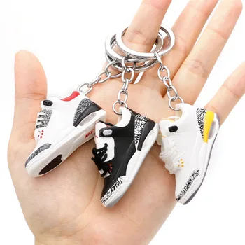  Delicat 3D mini adidas cheie lanț de simulare Amuzant pantof de baschet cheie inel DIY finger skateboard accesoriu Cadou pentru Collecto