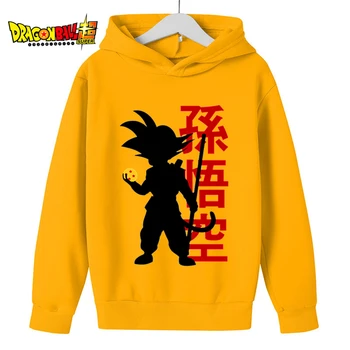  Dragon Ball Z Goku Toamna Iarna Băieți Fete Jachete Pentru Copii De Desene Animate Anime Hanorace Haine De Copil Goku Cu Glugă Topuri