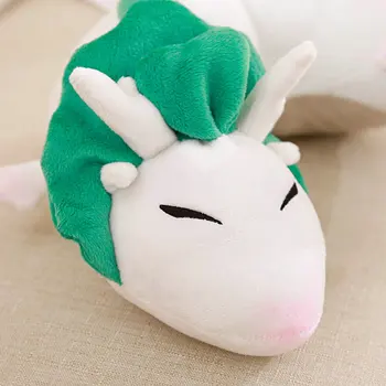  Dragon De Pluș Perna Miyazaki Hayao Spirited Away Păpușă Jucărie Animal De Pluș Haku Dinozaur Călătorie Pernă Pentru Gât Cosplay Recuzită Fan Cadou