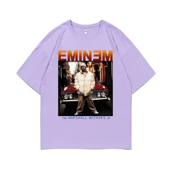  Eminem Grafic de Imprimare T-shirt Barbati Femei Hip Hop Rap Moda Tricou Bumbac Maneca Scurta Harajuku Man T-shirt Supradimensionate Tees