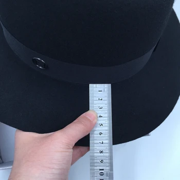  Fedora Negru de lână Domnule pălărie de Moda de sex feminin Britanic homburg Europa și Statele Unite ale americii shopping party pălării panama
