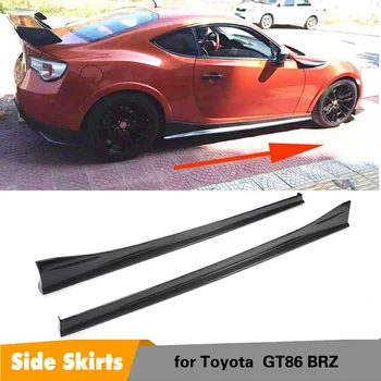  Fibra de Carbon, praguri Laterale Bara Extensii de Buze Repartitoare Pentru Subaru BRZ, Toyota GT86 Kit de caroserie Usa Șorțuri 2013-2020