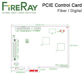  FireRay JCZ Mașină de Marcare cu Laser Controller PCI-E Placa Folosi Pentru Fibre Laser Co2 Laser UV Laser Desktop Mașină de Marcare