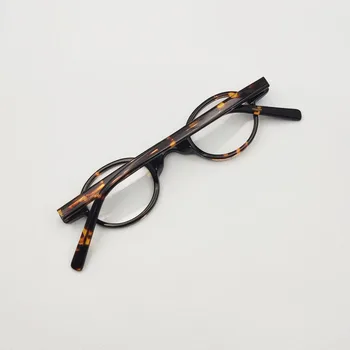  Foarte mici, ovale acetat de ramă de ochelari, de culoare transparent, stil vintage, mici ochelari de vedere, lentile marimea 38 * 32mm
