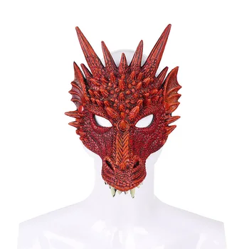  Halloween Dragon Masca Cosplay Costum Cadou de Craciun, Petrecere de Carnaval Copil Cosplay Set PU Aripa Coada Teroare Mascarada Prop articole de acoperit capul