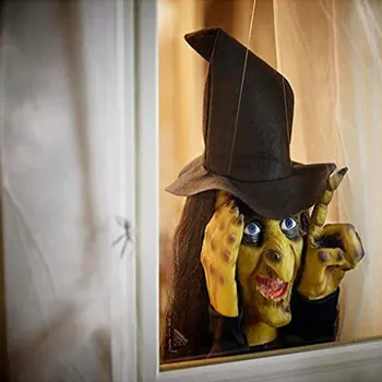  Halloween Peeping Vrăjitoare Bătrână Glumă Înfricoșător Peeper Pervazul Ferestrei Elemente De Recuzită, Decor Pentru Grădină În Aer Liber, Petrecere Tematica Pendents