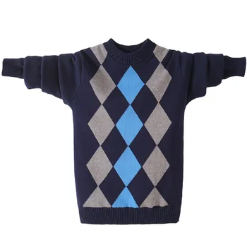  Iarna Bumbac haine pentru copii haine de Băiat O-Gât pulover Pulover de iarna Ține de cald pentru Copii haine pentru copii Pulover