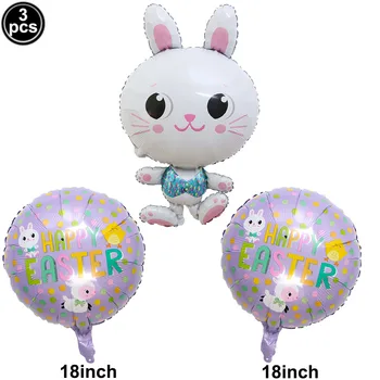  Iepure De Paște Balon În Formă De Iepuraș Baloane Folie De Aluminiu Balon De Paște Animalele De Fermă Pentru Copii Ziua De Paști Acasă Partid Decortion
