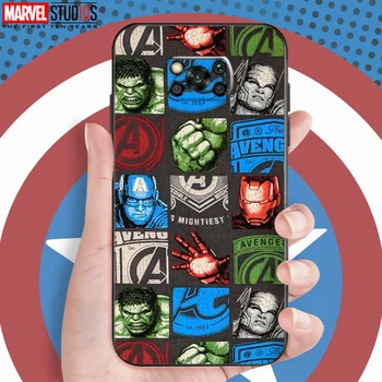  Iron Man Marvel Avengers Pentru Xiaomi Poco Pro X3 X3 NFC X3 GT Caz de Telefon Moale Silicon Coque Capacul Negru Funda benzi Desenate Thor