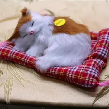  Jucarii de Simulare de Animale Păpușă de Pluș Pisici de Dormit Jucărie cu Sunet Jucărie pentru Copii Decoratiuni Cadou de Ziua de nastere pentru Copii Jucarii