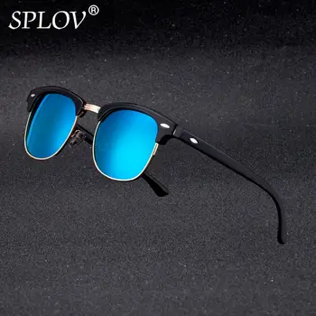  Jumătate de Metal de Înaltă Calitate ochelari de Soare Barbati Femei de Brand Designer de Ochelari Oglindă Ochelari de Soare Moda Gafas Oculos De Sol UV400 Clasic